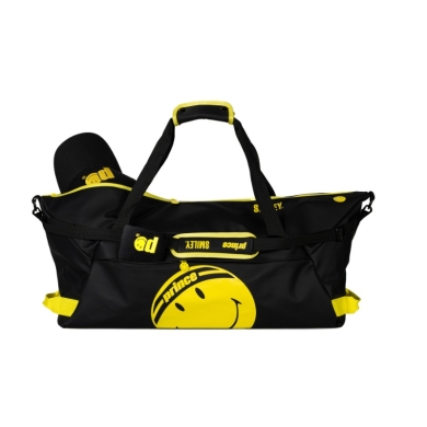 Prince x Smiley Sports Bag Tour Duffel (1 Main Compartment) 75x23x23cm - black